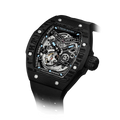 TSAR BOMBA Atomic TB8218CF; automatic skeleton carbon fiber men interchangeable watch carbon fiber set. Set inclues 1 automatic core and 2 fluororubber and 3 carbon fiber bezel an d 5 strap and 5crown. The TB8218CF(5-IN-1) Fractures carbon fiber bezel and case.TSAR BOMBA’s patented technology for interchangeable straps, bezels, and crowns. Quickly swap modules without tools—since your watch can change its style, why buy another one?