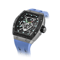 The TB8216 is a Tsarbomba watch featuring a carbon fiber bezel, a titanium case, and a black fluororubber strap, with interchangeable bezel, strap, and crown.limitde edition wathces