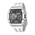 tsarbomba watches TB8212CF,white carbon fiber bezel and carbon fiber case and white strap;miyota automatic movement.TSARBOMBA watches are not just timepieces but also fashion accessories.
