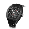 TSAR BOMBA Elemental TB8212 Skeleton Automatic Mechanical Watch. Powered by a Seiko Epson automatic movement, the full ceramic case is lightweight, skin-friendly.  It features Grade A luminescent coating, a scratch-resistant sapphire crystal, and a fluororubber strap. Water-resistant to 50 meters (5 ATM).