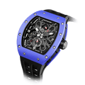 tsarbomba watches TB8212C blue ceramic bezel and black ceramic case and black strap;miyota automatic movement
