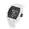 tsarbomba watches TB8212C white ceramic bezel and white ceramic case and white strap;miyota automatic movement;