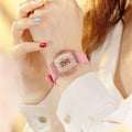 tsarbomba nucleus femme collectin watches-nucleus femme 02-TB8219,Pink strap and transparent case