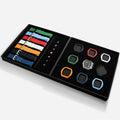Atomic-Interchangeable Calendar Watch Combo Silver Black-2