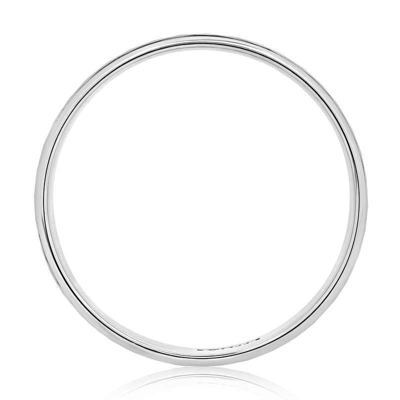 A. Jaffe Classic Hammered Men's Wedding Band