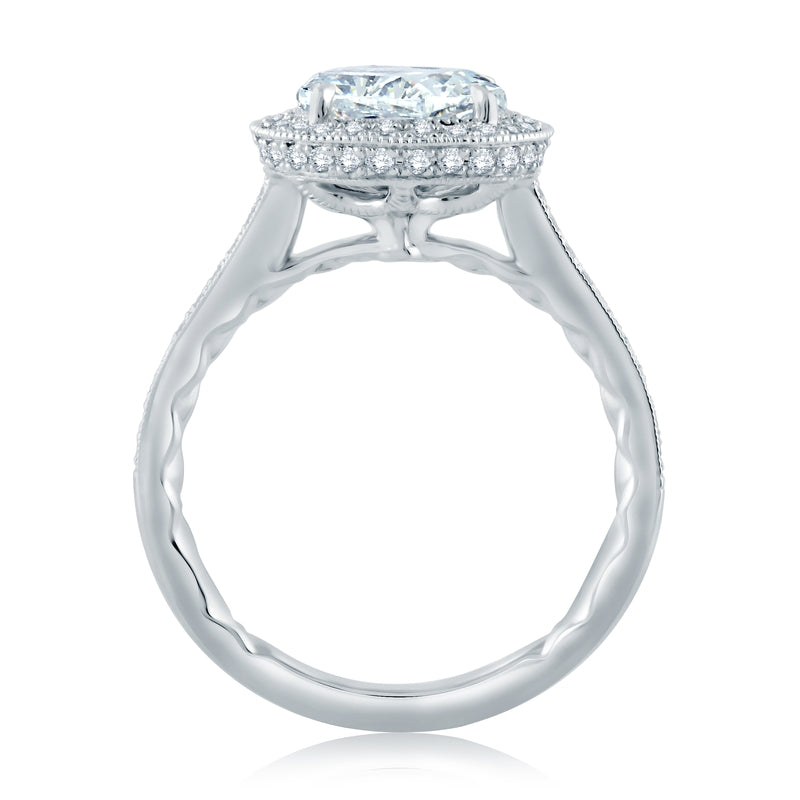 A. Jaffe Modern Oval Diamond Engagement Ring