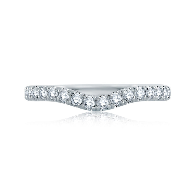 A. Jaffe Pave Diamond Band with Signature A.JAFFE Quilts Interior
