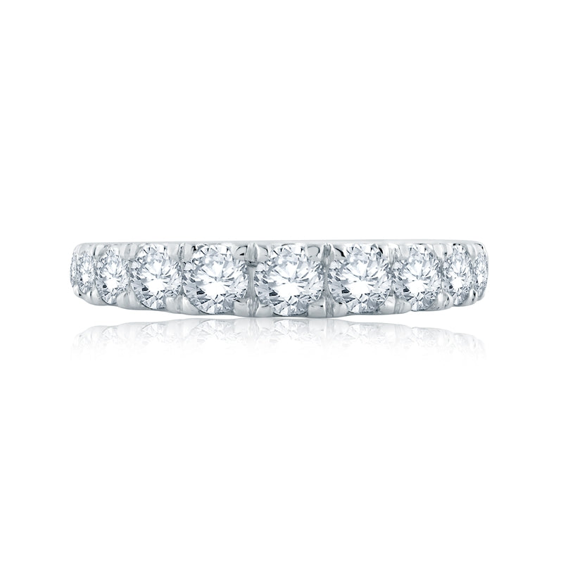A. Jaffe Large Melee Graduating Diamond Half Circle Wedding Band