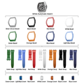 TSAR-BOMBA-Atomic-TB8218D-zirconia-diamond-set_7-in-1. Set includes 1 watch core and 1 zirconia diamond bezel and 6 fluororubber bezel and 7 fluororubber strap and 7crown. Utilizes TSAR BOMBA’s patented technology for interchangeable straps, bezels, and crowns. Quickly swap modules without tools—since your watch can change its style, why buy another one?
