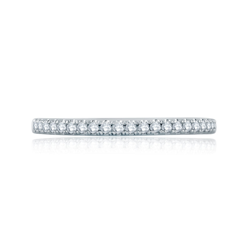 A. Jaffe French Pave Half Circle Stackable Band