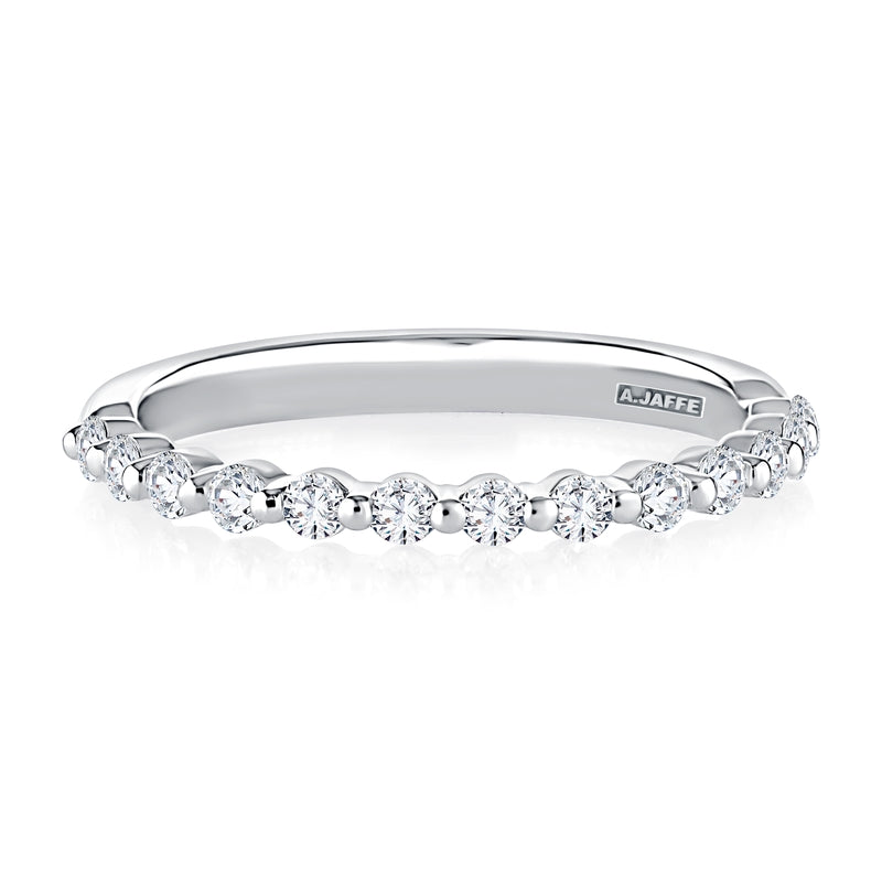 A. Jaffe Single Shared Prong Diamond Band